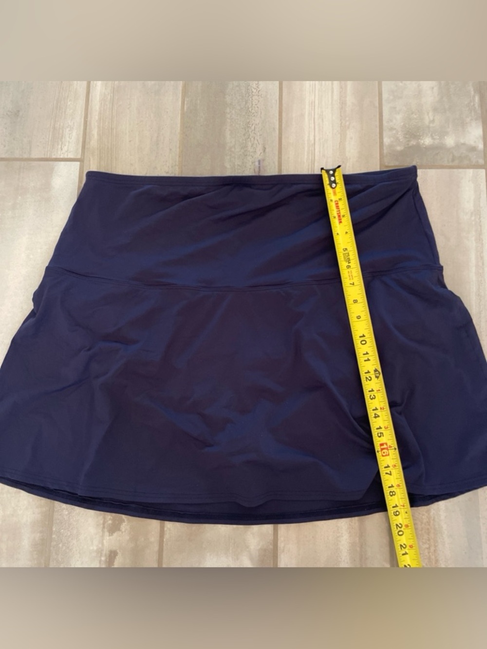 Lot of 3 Lands End 3X (24-26) Navy Short Sleeve Rashguard Skirt/Skort Swimsuit - Picture 9 of 11